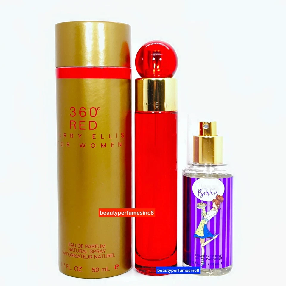 360 RED by Perry Ellis & Delicious Berry spray feminino 1,7 oz, novo - Imagem 1 de 1