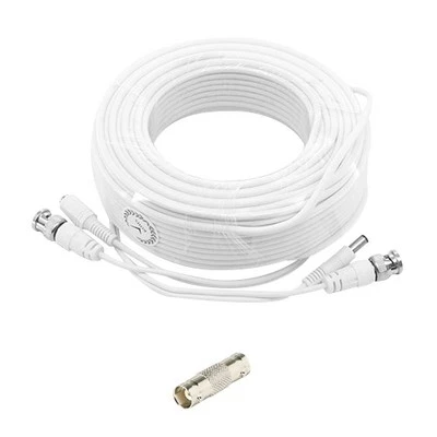 WHITE PREMIUM 150Ft CCTV SURVEILLANCE BNC EXTENSION CABLES FOR NIGHTOWL SYSTEMS - Image 1 of 4