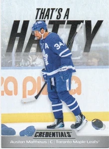 24-25 2024-25 Credentials Auston Matthews That's a Hatty #TH-AM Leafs - Bild 1 von 1
