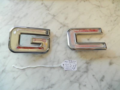 88-92 GMC 1500 2500 3500 Sierra Truck Rear Tailgate Emblem Letters G and C 21 - Image 1 of 4
