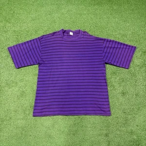 Vintage 90s Unionbay Striped Purple Sun Faded T-Shirt Men's XXL Made In USA READ - Picture 1 of 19