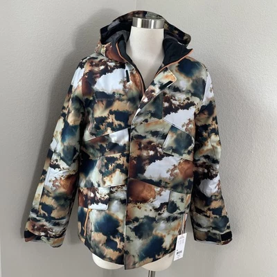 NEW Obermeyer Gage Jacket Teen XL Amber Cloud Waterproof Ski Snowboard Hooded - Image 1 of 4