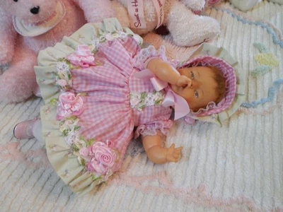 Muñeca bebé pulgarcita ideal vintage 14" OTT-14 vestido de diseñador cuerpo restaurado Foto 1 de 4