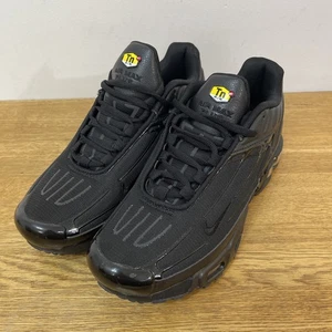 Nike Air Max Plus III TN Trainers Uk Size 8.5 EU 42 Triple Black - Picture 1 of 19