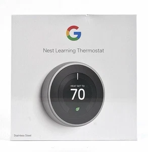 Google Nest Termostato de Aprendizaje 3ª Generación T3007ES Acero Inoxidable - Imagen 1 de 10