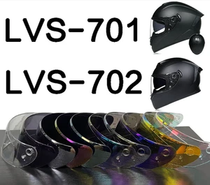 Replaced Motorcycle Full Face Helmet Visor Shield Lens Fit For Helmet LVS701/702 - Bild 1 von 19