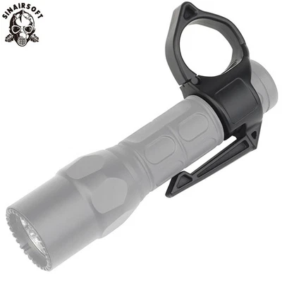 Tactical Flashlight Fixed Ring Flashlight Holder MOLLE Multifunctional Tool Clip - Image 1 of 4
