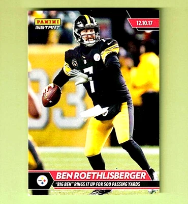 Ben Roethlisberger 2017 Panini Instant #122 Steelers #d /64 A979 - Image 1 of 2