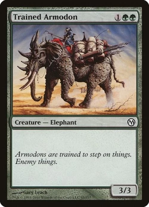 Trained Armodon - Medium Play MTG Duels of the Planeswalkers - Image 1 of 1
