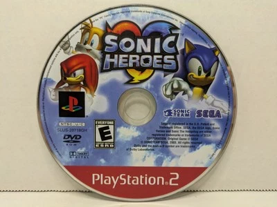 Sonic Heroes (Sony PlayStation 2, PS2, 2005) Disc Only Tested Working - Image 1 of 3