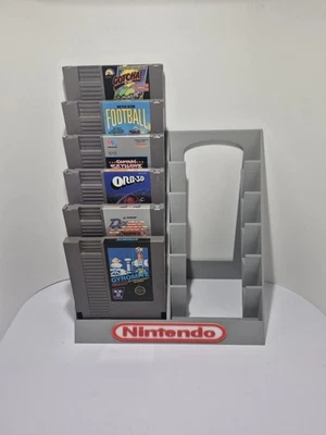 Nintendo Entertainment, Soporte de Exhibición para Cartuchos NES 12, Gris Impreso en 3D Foto 1 de 4