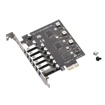 Expansion Card PCI-E to 8 Port USB 3.2 Gen1 Controller Type C 5Gbps Adapter - Image 1 of 4