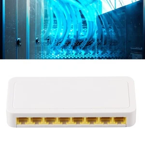 8 Port Ethernet Switch Professional Silent Operation Plug And Play LAN RJ45 S FY - Afbeelding 1 van 27