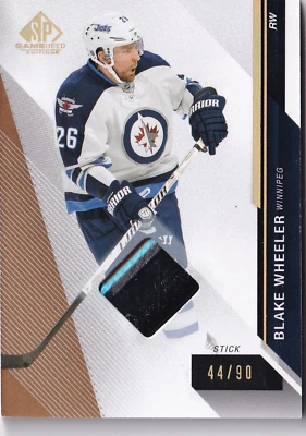 2014-15 SP Game Used Gold Spectrum Materials #53 Blake Wheeler 44/90 - Image 1 of 2