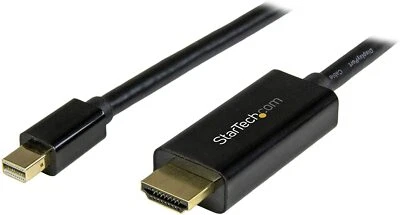 StarTech MDP2HDMM3MB Mini DisplayPort to HDMI Adapter Cable 3 m (10 ft) - Image 1 of 4