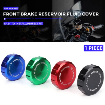 Front Brake Reservoir Fluid Cover Cap For YAMAHA YZF R6/S YZF R1/S/M MT10 XSR900 - Imagem 1 de 4