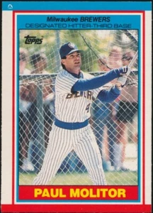1989Topps United Kingdom Mini's #53 Paul Molitor Milwaukee Brewers - Picture 1 of 2