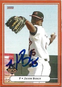 2008 Frederick Keys Jason Burch Signed Card Orioles - Picture 1 of 1