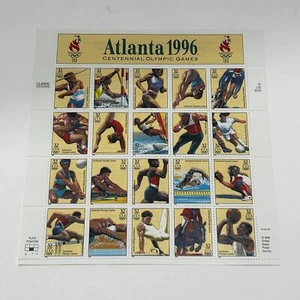 OLYMPIC Sports Stamps-BEAUTIFUL U.S. SC#3068 ATLANTA 1996 Games Stamp Sheet New - Picture 1 of 1