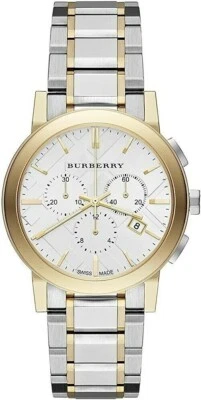 Brand New Burberry BU9751 The City Two Tone Stainless Steel Chronograph Watch - Image 1 of 3
