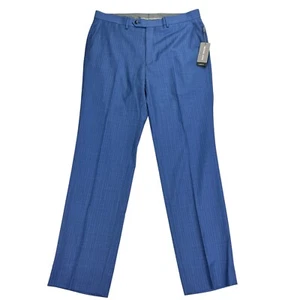 Michael Kors Mens Malone Classic Fit Pinstripe Stretch Suit Pants Blue 34x32 - Picture 1 of 4