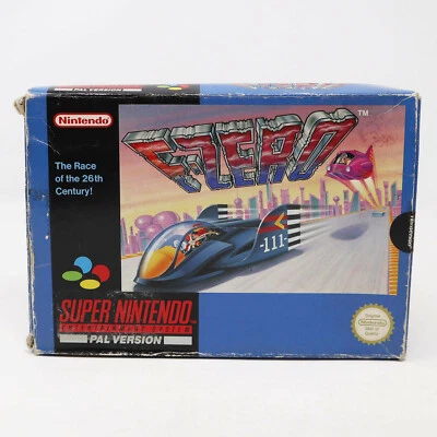 VINTAGE 1992 SUPER NINTENDO ENTERTAINMENT SYSTEM SNES F-ZERO CARTRIDGE GAME - Image 1 of 4