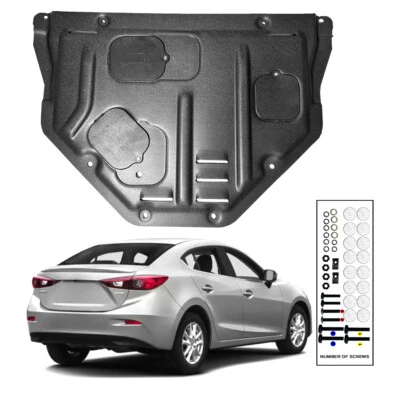 For Mazda3 2015-2017 Under Engine Splash Guards Front Engine Mud Flaps Foto 1 de 4