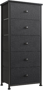 5 Drawer Dresser for Bedroom Storage Tower Closet Organizer Vertical Chest Sturd
