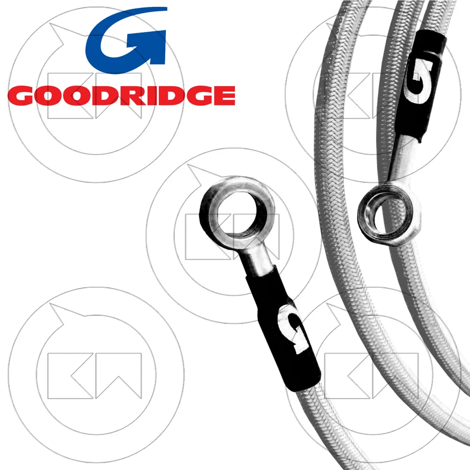 GOODRIDGE WHITE DIRECT STEEL BRAKE HOSE KIT for Suzuki GSX-R 600 2001 - Image 1 of 2