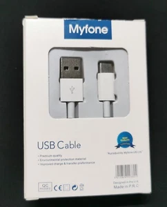 Cable de carga rápida MyFone 3.1A para iPhone USB Apple Cable transferencia de datos (1.3m) - Imagen 1 de 3