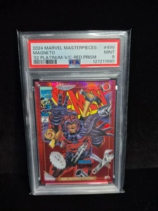 Marvel Masterpieces 92 Platinum - Magneto - Red Prism - Cover Variant - PSA 9 - Bild 1 von 5