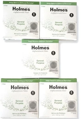 Filtro de uso general Holmes genuino tipo E para purificador de aire HAP116Z lote de 5 Foto 1 de 4