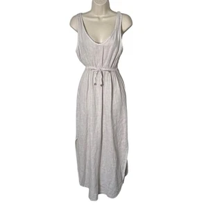 Vestido Terzo Millennio Lino Cuello en V Midi Convertible Espalda Arena Talla M - Imagen 1 de 9