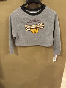 Washington Commanders Sm6X Crop Sweatshirt New - Picture 1 of 4