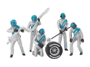 Carrera 20021133 BUILDINGS/FIGURES Figurensatz Mechaniker, silber - Bild 1 von 1