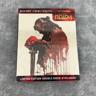 HELLBOY  (Blu-ray + DVD) LIMITED-EDITION DOUBLE-SIDED STEEL-BOOK - Image 1 of 4