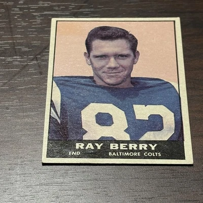 Ray Berry 1959? Topps Baltimore Colts #4 Make-A-Photo Vintage Football Card - Image 1 of 2