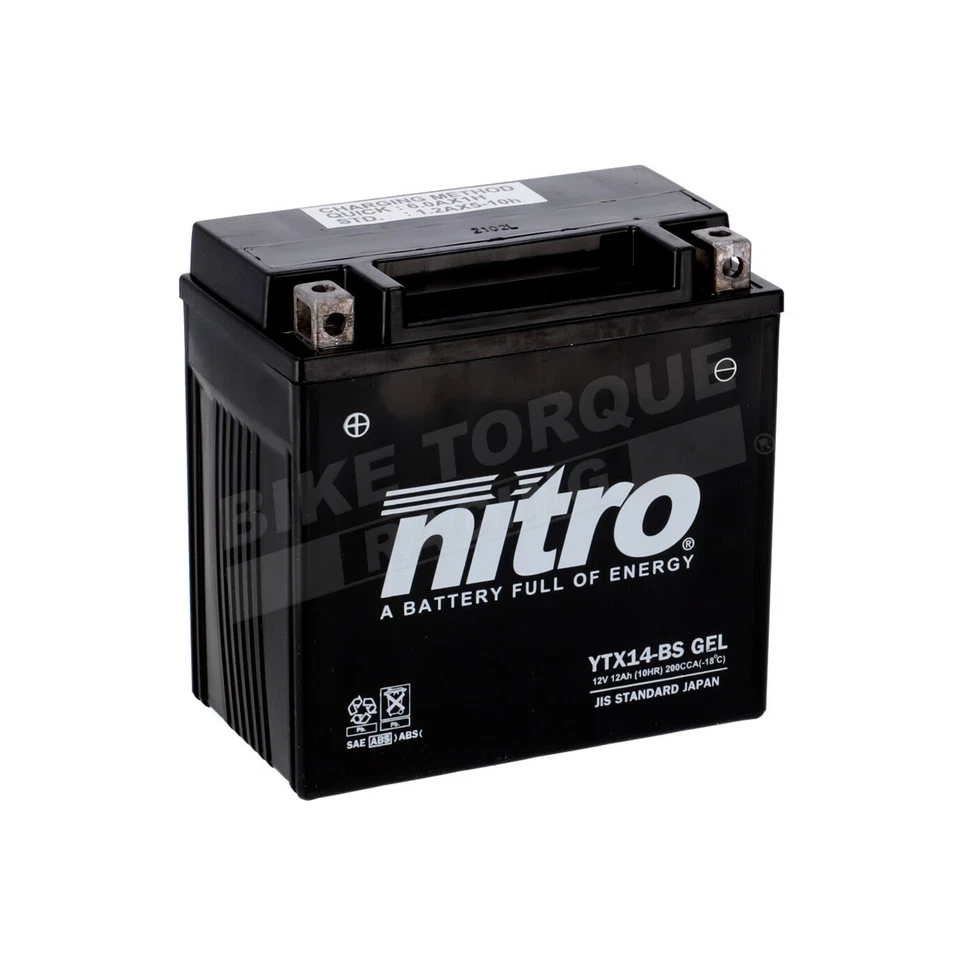 Nitro NTX14 AGM Gel Battery to fit HUSQVARNA R 900 Nuda ABS (12-13) - Image 1 of 1