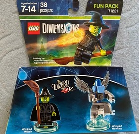 LEGO DIMENSIONS: Wicked Witch Winged Monkey Wizard Of Oz Fun Pack 71221
