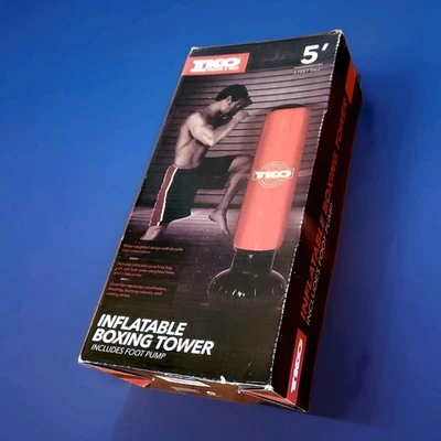 SACO DE BOXEO PORTÁTIL TKO 5' Torre de Boxeo con Peso con Bomba Base Impermeable SILENCIOSO Foto 1 de 4