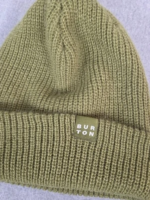 Burton Gorro Verde Oliva Esquí Snowboard Tubo Invierno Tejido Logo Foto 1 de 4