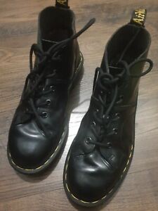 Dr Martens Church Black Chukka Monkey Leather Ankle Boots Uk 5 Eu 38 Size 