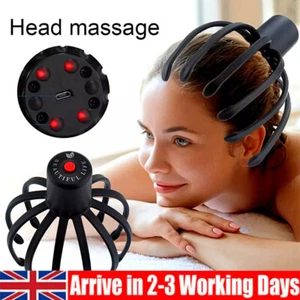 Electric Scalp Head Massager Octopus Claw Vibration Massage Stress Relief Relax - Picture 1 of 17