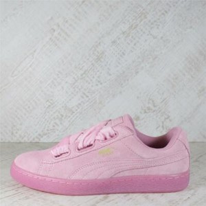 puma pink suede trainers