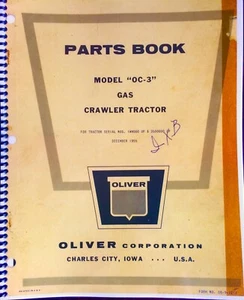 Parts Manual for Oliver OC-3 Crawlers (last Edition with all the Changes) - Picture 1 of 12