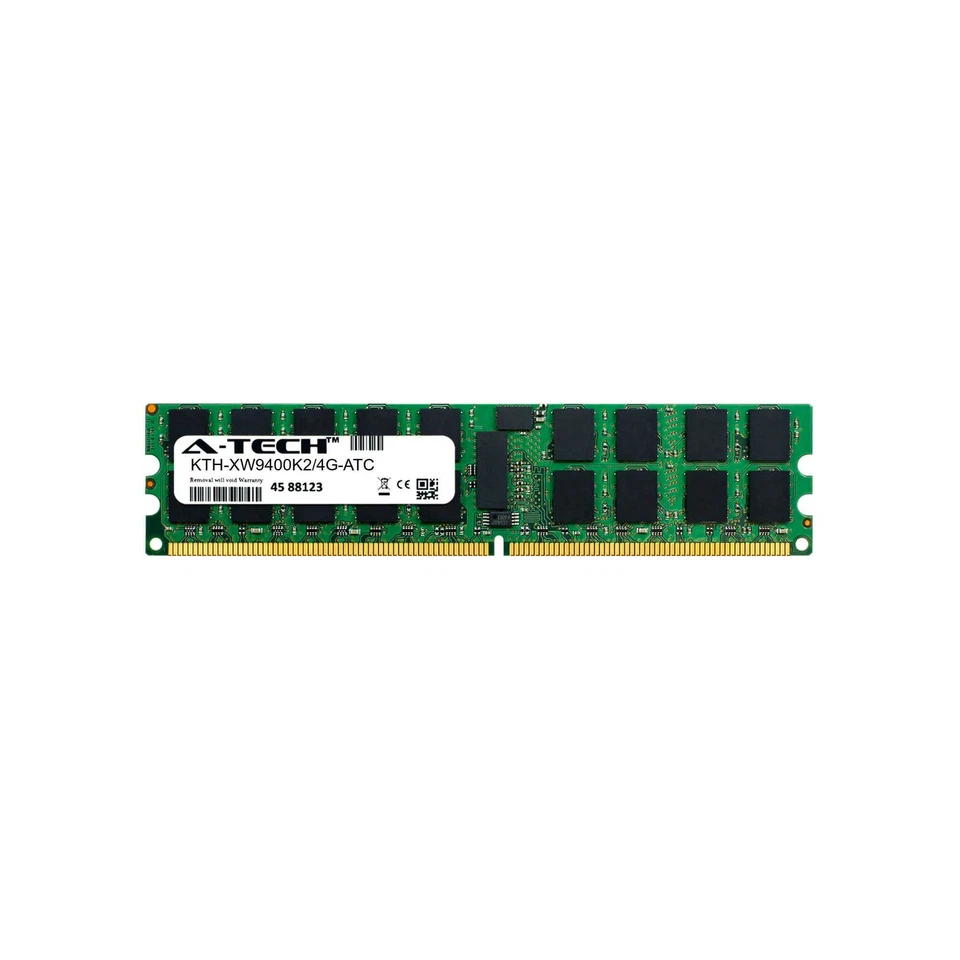 2GB DDR2-667 ECC RDIMM (KINGSTON KTH-XW9400K2/4G Equivalent) Server Memory RAM - Image 1 of 3