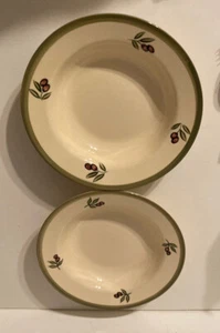 2 Vtg SECLA  Portugal Hand Painted Bowl  9.15” - Picture 1 of 5