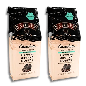 Paquete de 2 café molido sin alcohol crema irlandesa con sabor a chocolate Baileys - 10 oz - Imagen 1 de 2