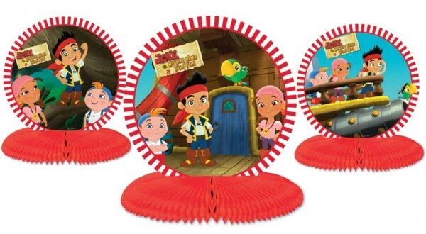 Disney Jake & The Neverland Pirates Honeycomb 3D Centrepiece Table Decorations  - Image 1 of 1