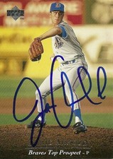 1994 Durham Bulls JAMIE ARNOLD Signed Card autograph BRAVES Dearborn, MI